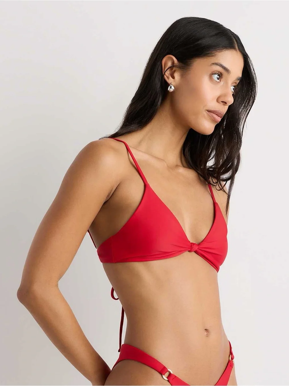Quince Italian Knotted Triangle Bikini Top